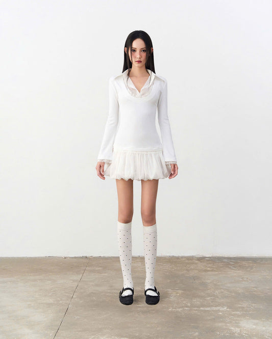 Sodope Club Pazazi Dress in White (Pre-order)
