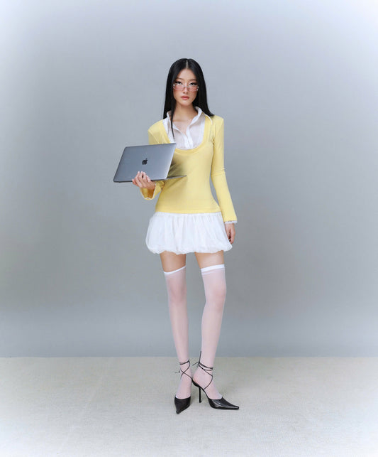 Sodope Club Pazazi Dress in Yellow (Pre-order)