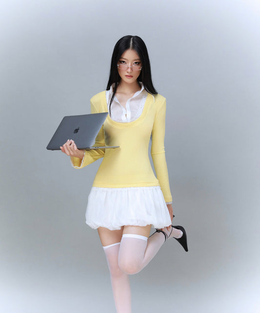 Sodope Club Pazazi Dress in Yellow (Pre-order)