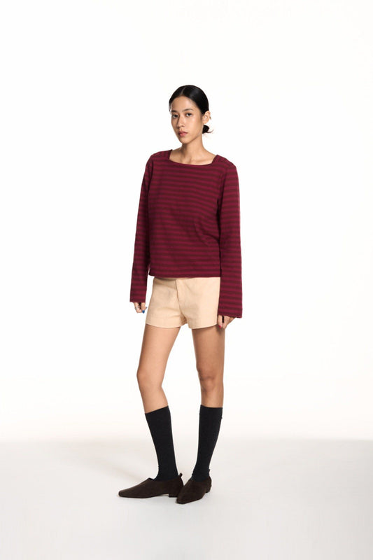 Libe Peach Khaki Shorts (Pre-order)