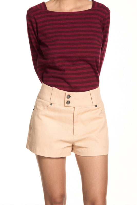 Libe Peach Khaki Shorts (Pre-order)