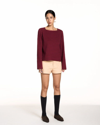 Libe Peach Khaki Shorts (Pre-order)