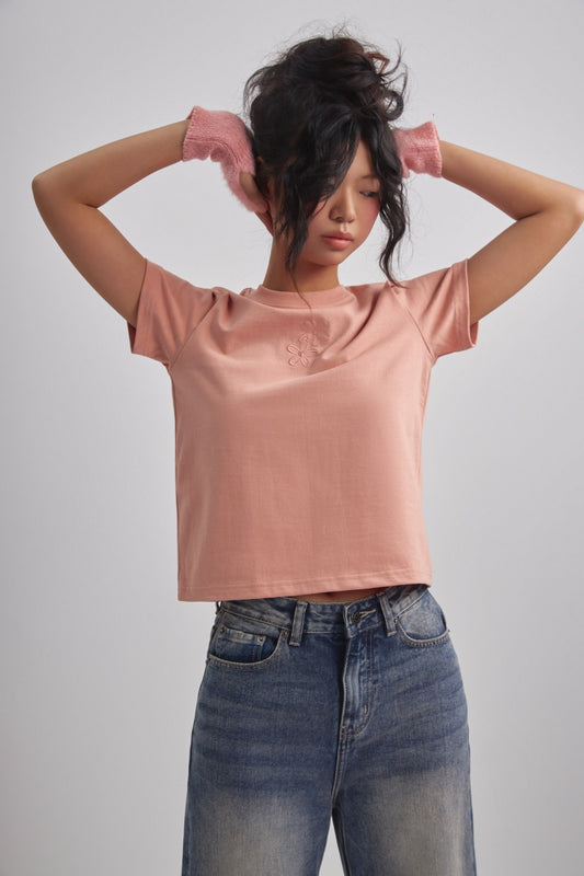 Libe Peach Regular Fit T-Shirt (Pre-order)