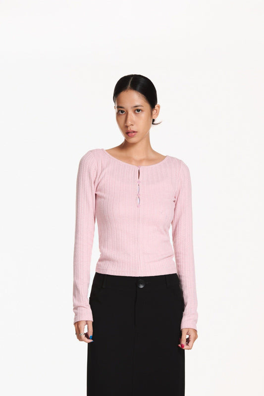 Libe Pink Long Sleeve Top (Pre-order)