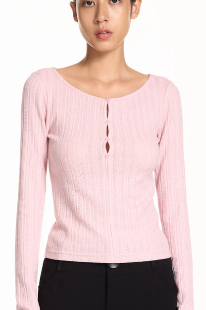 Libe Pink Long Sleeve Top (Pre-order)