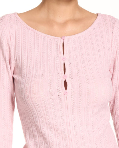 Libe Pink Long Sleeve Top (Pre-order)