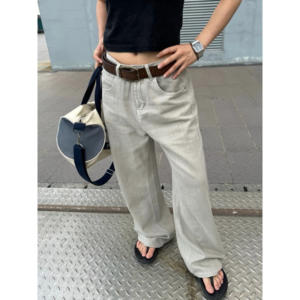 Whose Stone Grey Loose Pleat