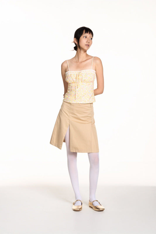 Libe Pleated Mid-Length Skirt (Pre-order)