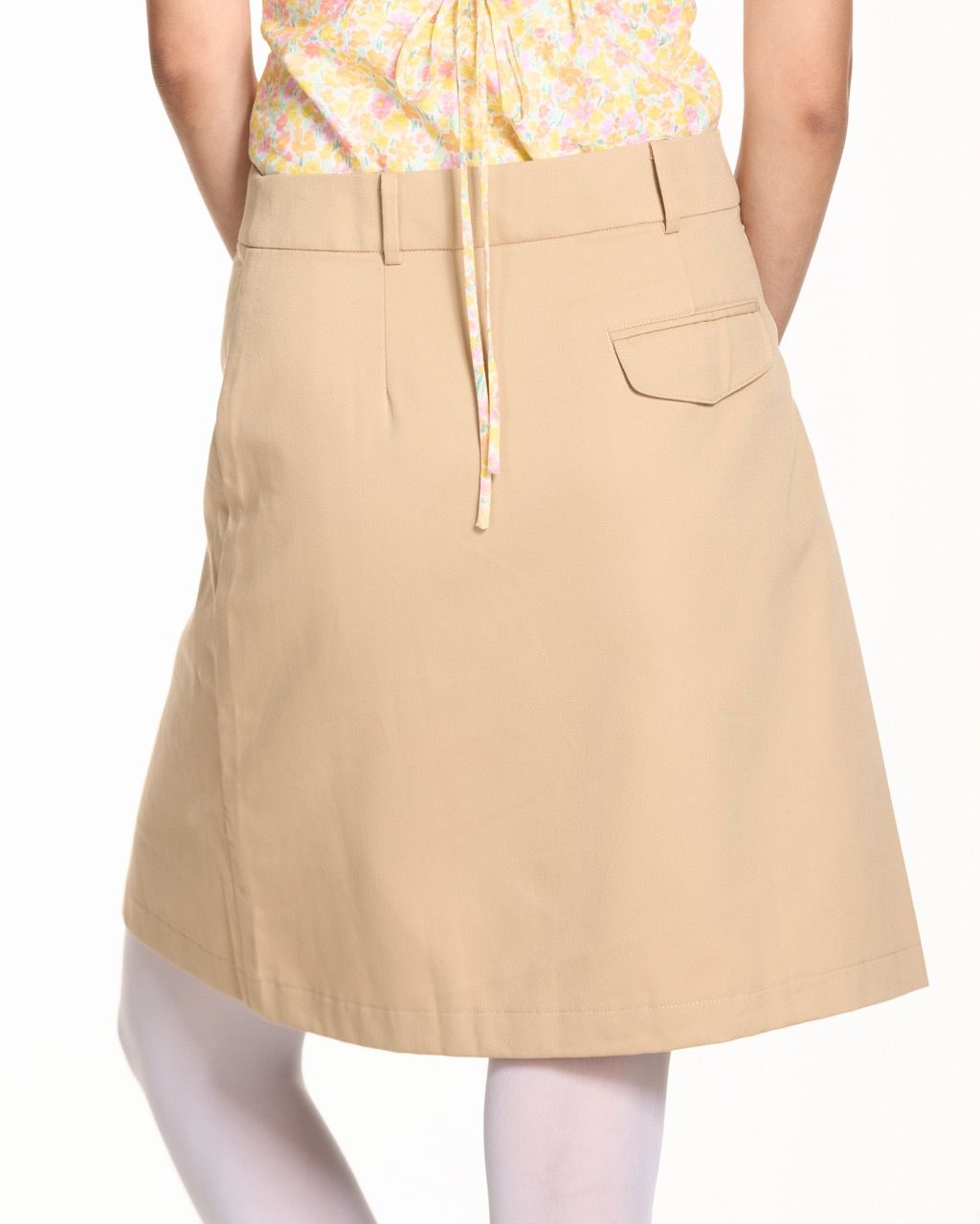 Libe Pleated Mid-Length Skirt (Pre-order)