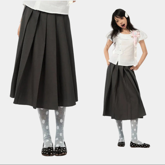 Lollie.Studio Pleated Midi Skirt