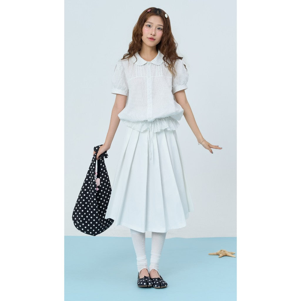 Lollie.Studio Pleated Midi Skirt