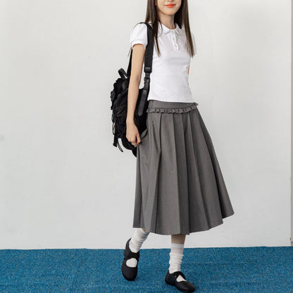Lollie.Studio Pleated Midi Skirt
