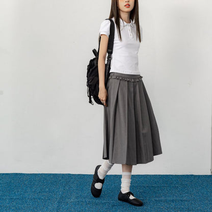 Lollie.Studio Pleated Midi Skirt
