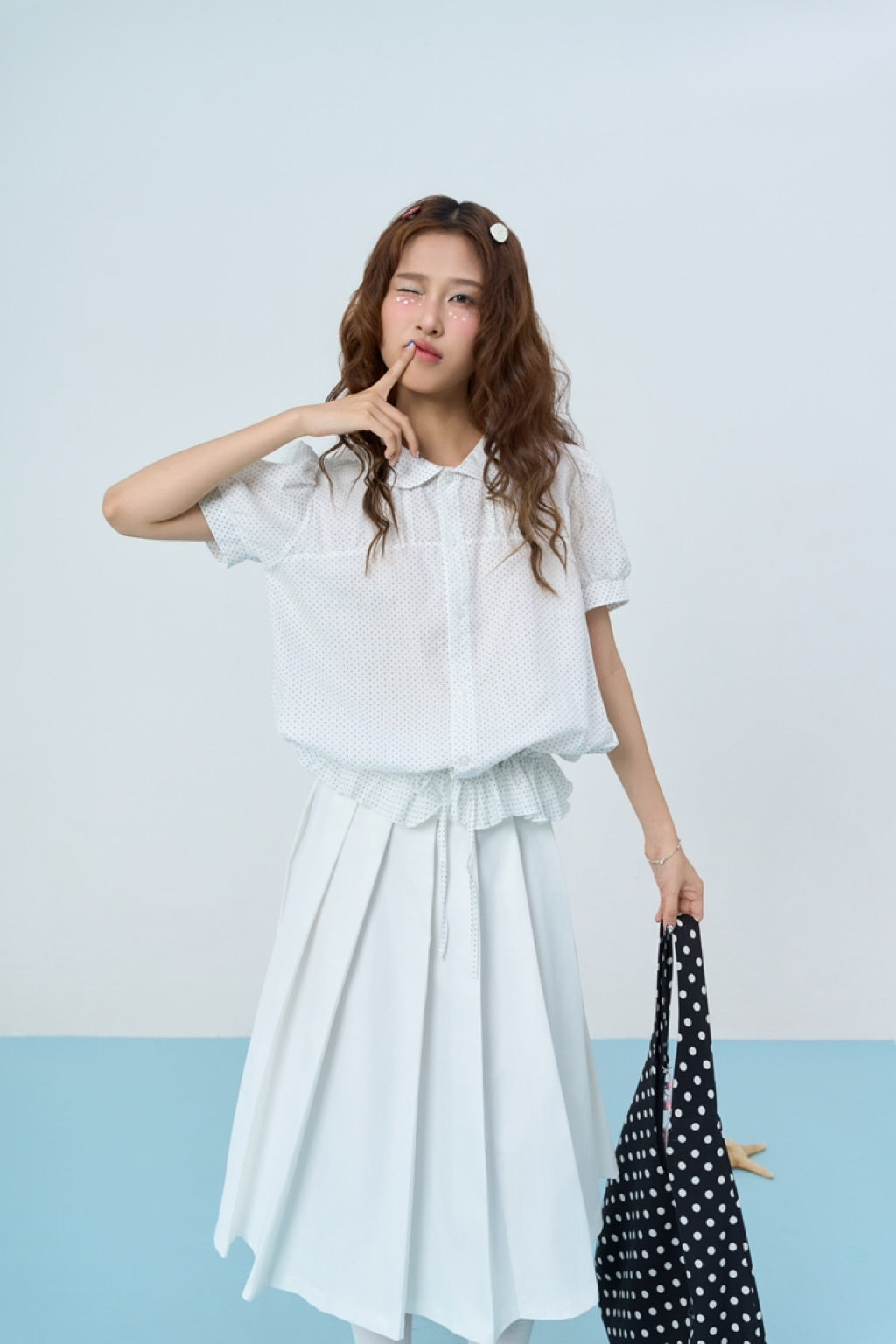 Lollie.Studio Pleated Midi Skirt