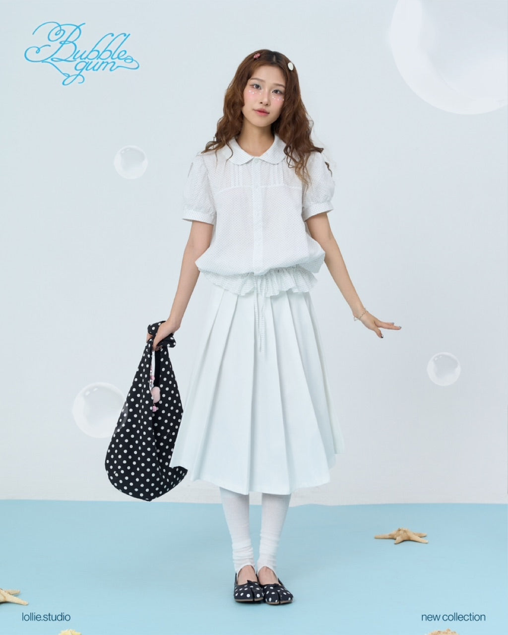 Lollie.Studio Pleated Midi Skirt