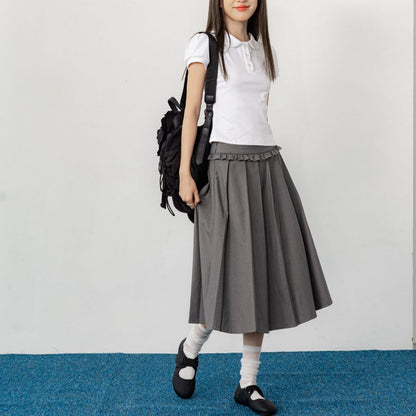 Lollie.Studio Pleated Midi Skirt