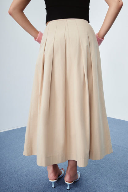Libe Pleated Midi Skirt (Pre-order)