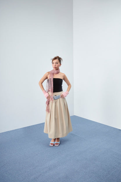Libe Pleated Midi Skirt (Pre-order)