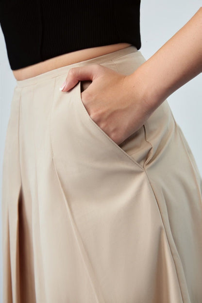 Libe Pleated Midi Skirt (Pre-order)