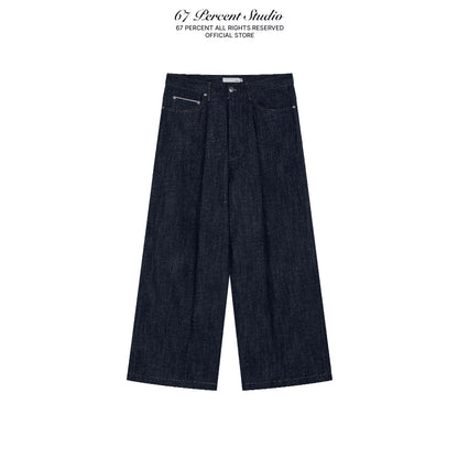 67percent Pleated Selvedge Jeans