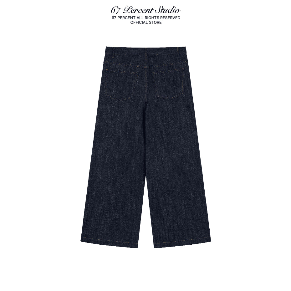 67percent Pleated Selvedge Jeans