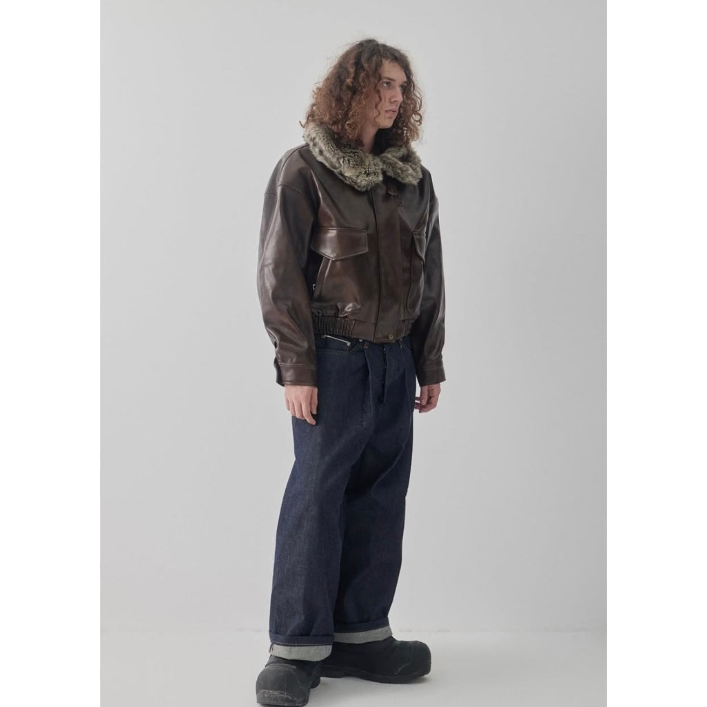 67percent Pleated Selvedge Jeans