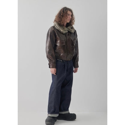 67percent Pleated Selvedge Jeans