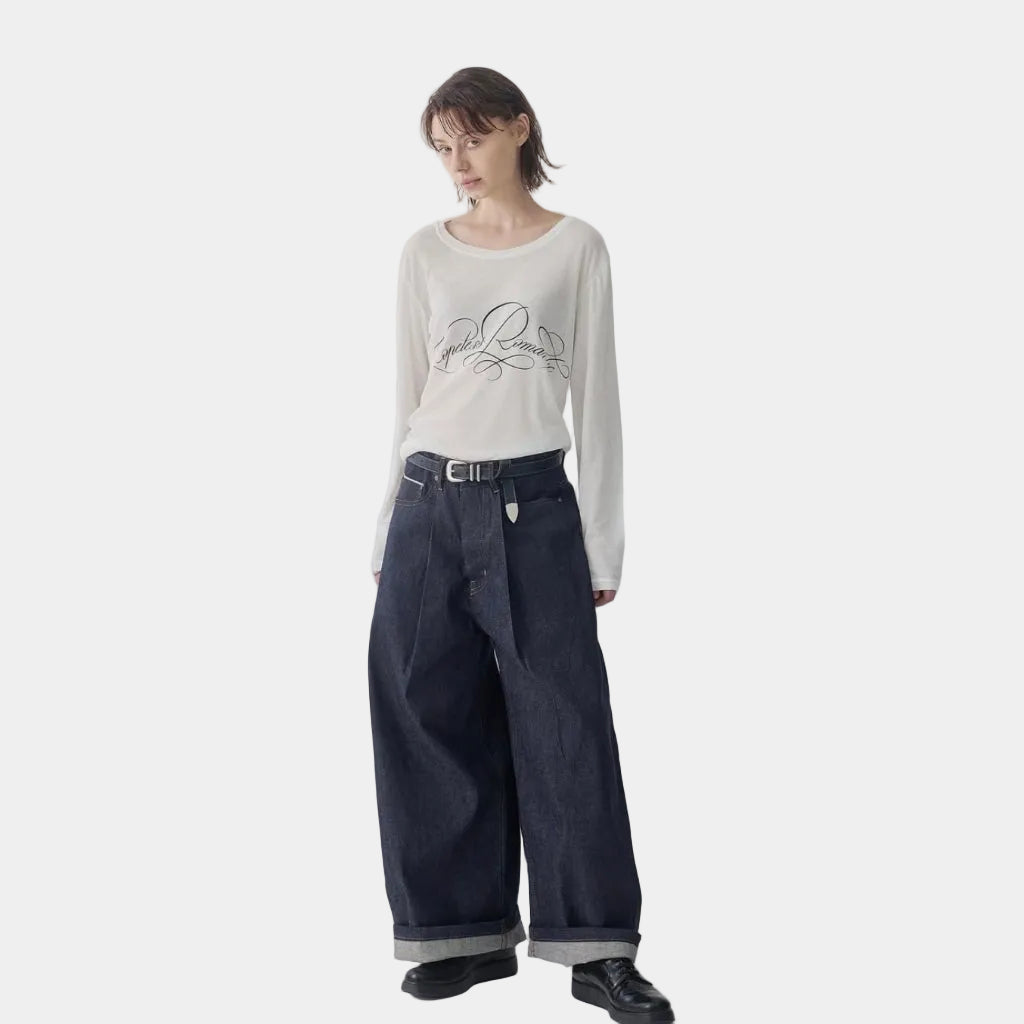 67percent Pleated Selvedge Jeans