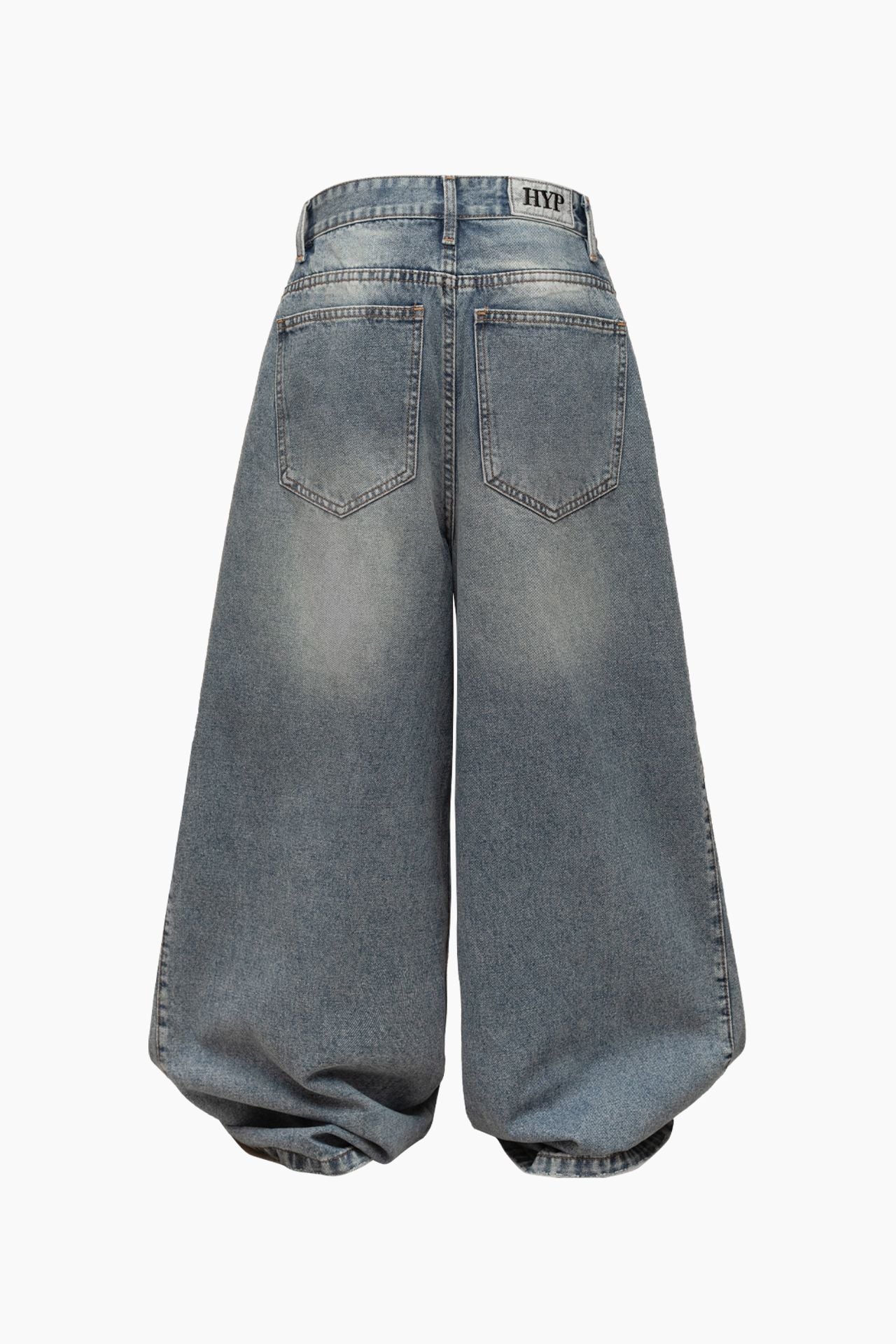 Hypnotism Pleated Wide Jeans