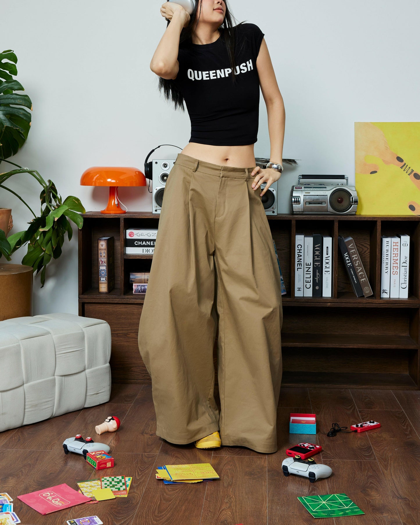 Push Push Pp Khaki Pants (Pre-order)