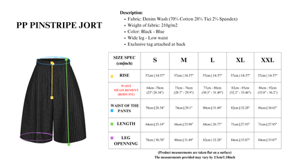 Push Push Pp Pinstripe Jort (Pre-order)