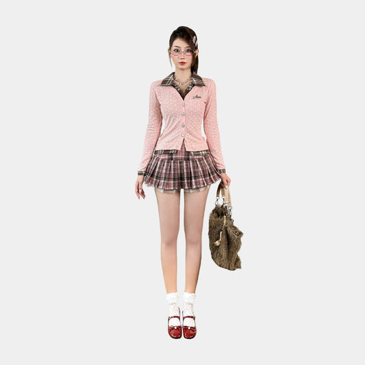 Aiai Studio Sabrina Preppy Skirt