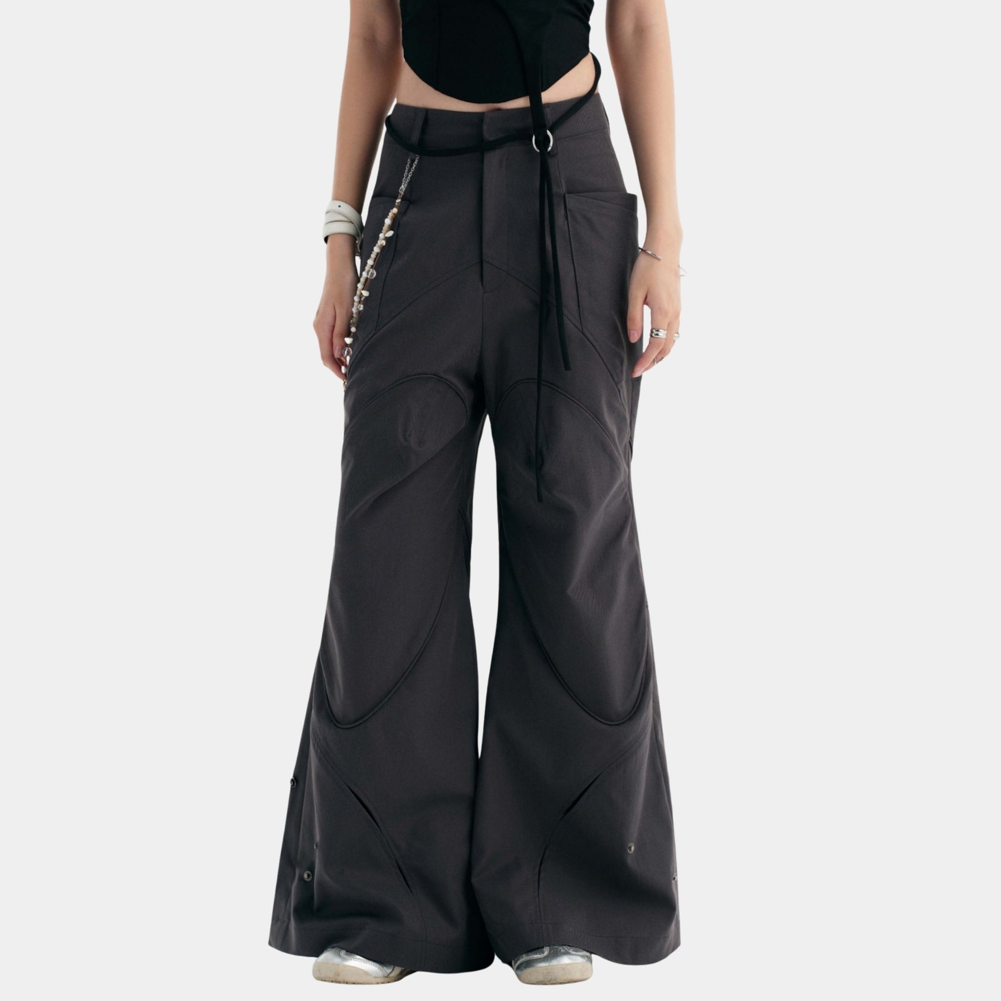 Bunny Hill Prism Pants (Grey) (Pre-order) - Em Clothing