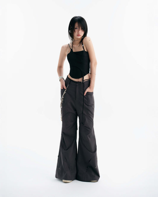Bunny Hill Prism Pants (Grey) (Pre-order) - Em Clothing