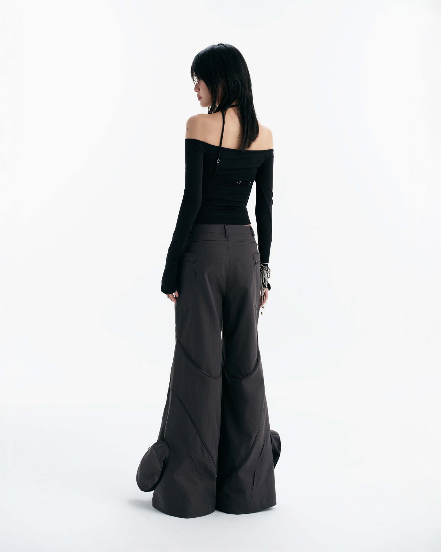 Bunny Hill Prism Pants (Grey) (Pre-order) - Em Clothing