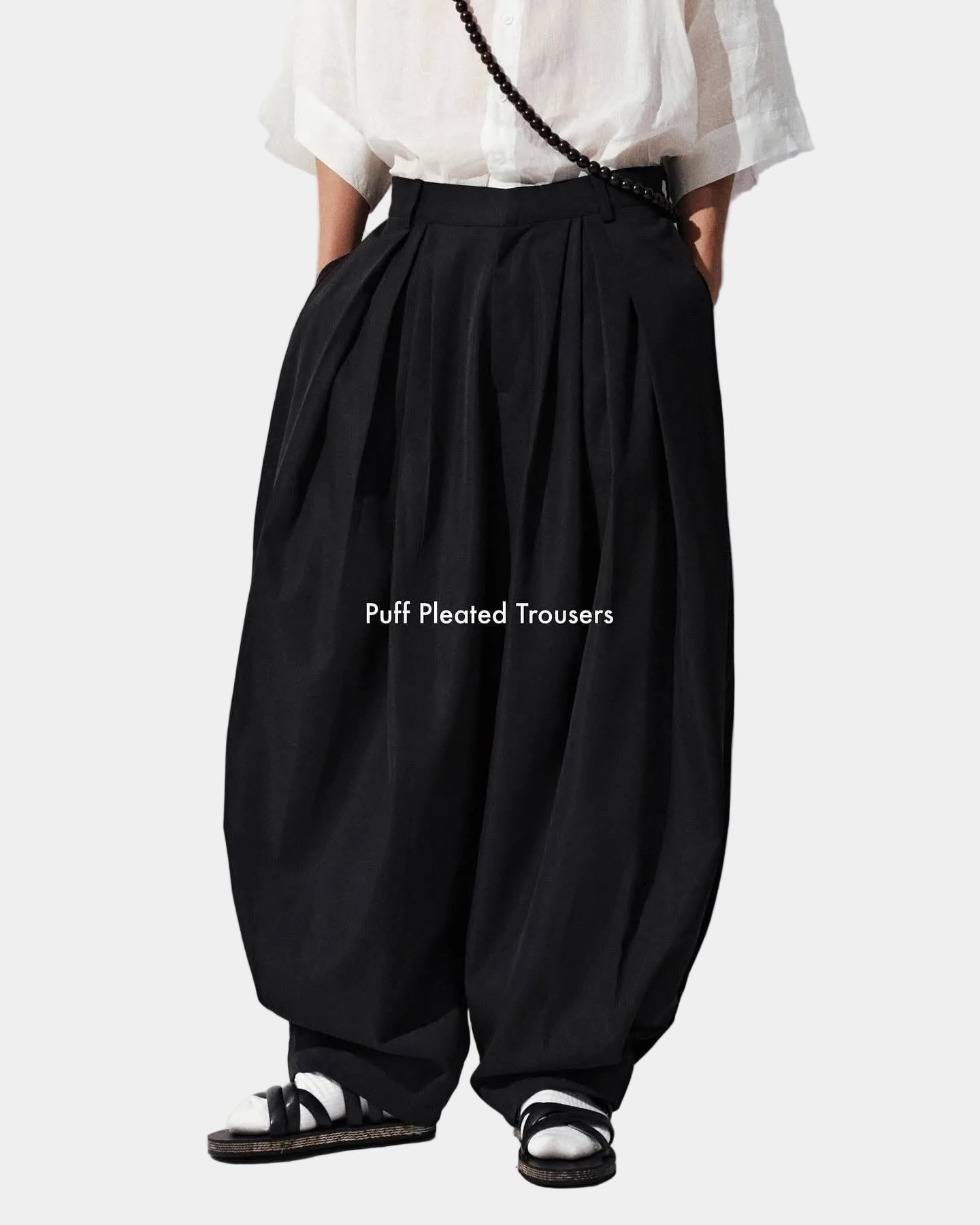 Hypnotism Puff Pleated Trousers