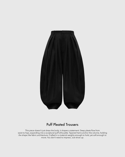 Hypnotism Puff Pleated Trousers