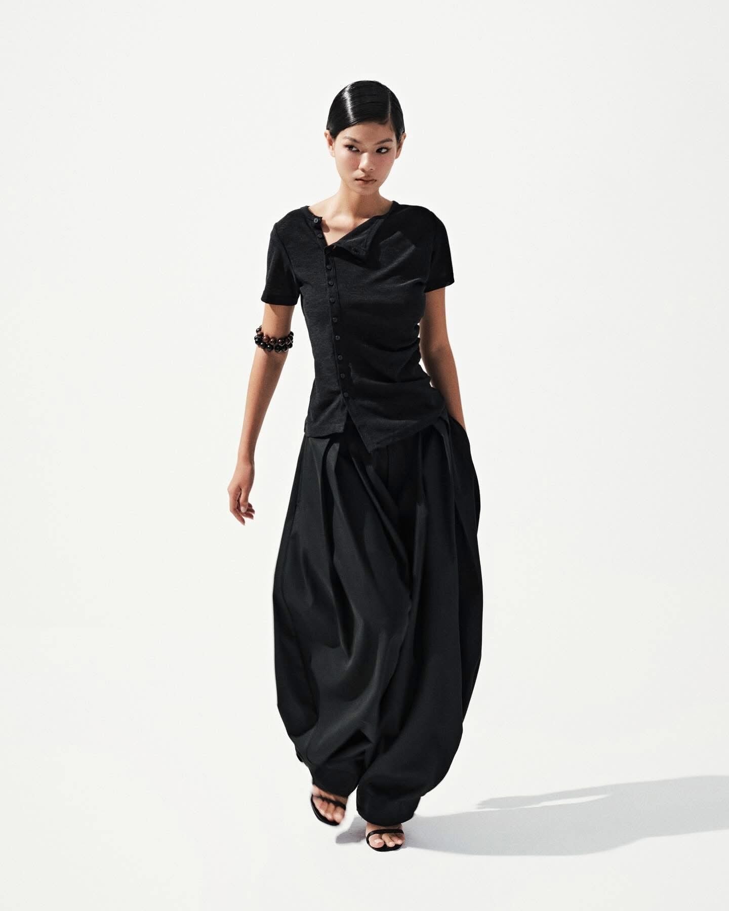 Hypnotism Puff Pleated Trousers