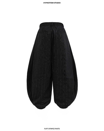 Hypnotism Puff Striped Pants