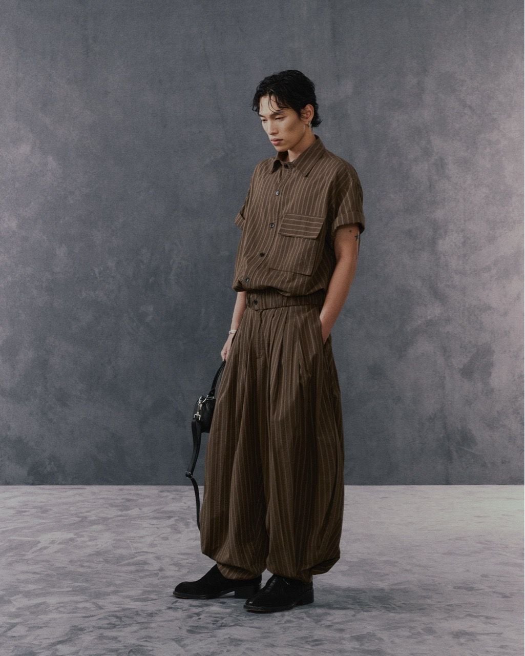 Hypnotism Puff Striped Pants