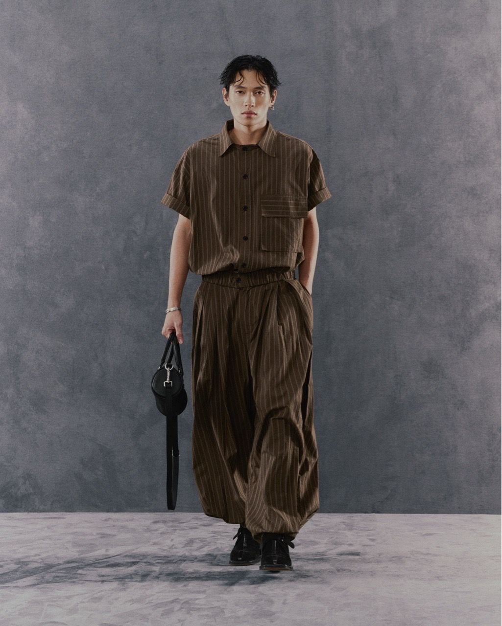 Hypnotism Puff Striped Pants