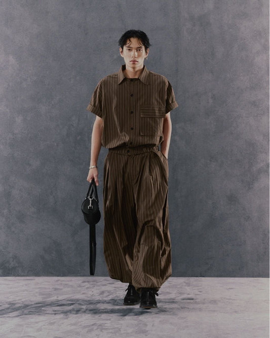 Hypnotism Puff Striped Pants