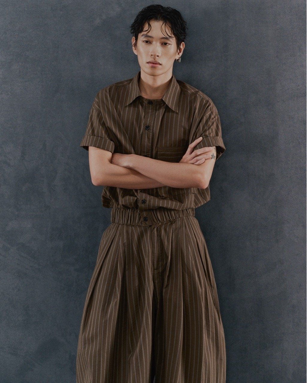 Hypnotism Puff Striped Pants