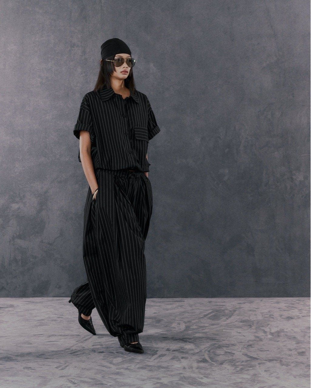 Hypnotism Puff Striped Pants