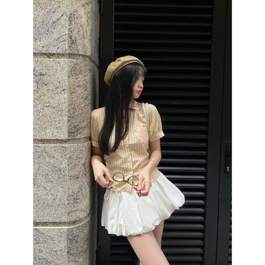 Kill System Pumpkin Mini Skirt