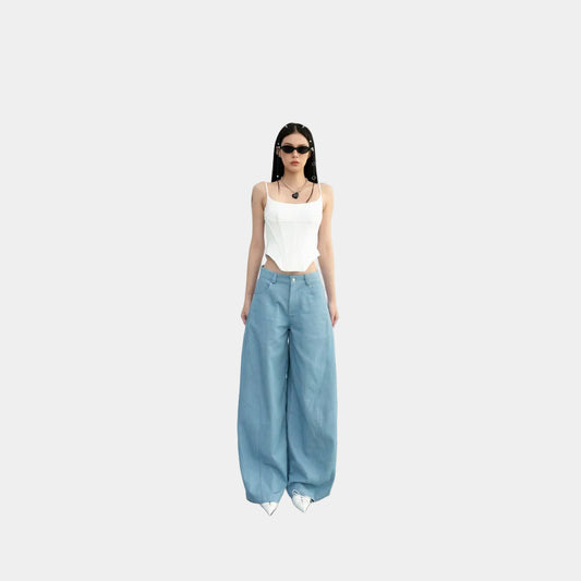 Cera Straight Leg Denim Pants