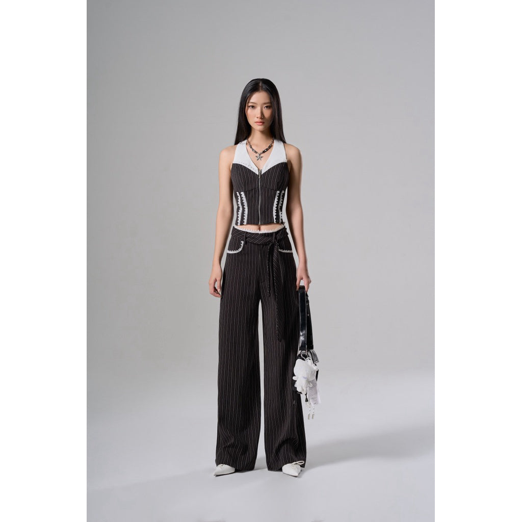 Cera Lace Straight Pants