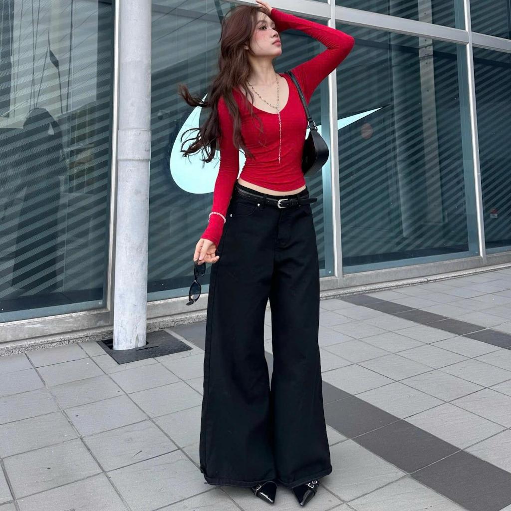 WHOSE Ultra-Wide Leg Jeans