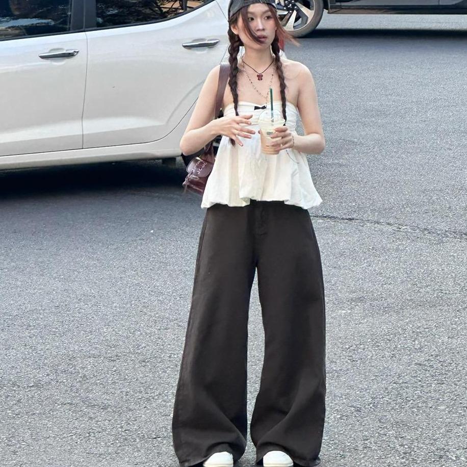 WHOSE Ultra-Wide Leg Jeans