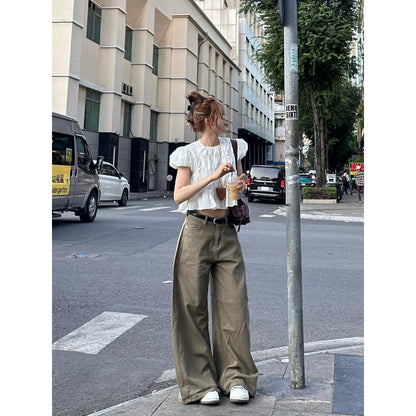 WHOSE Ultra-Wide Leg Jeans